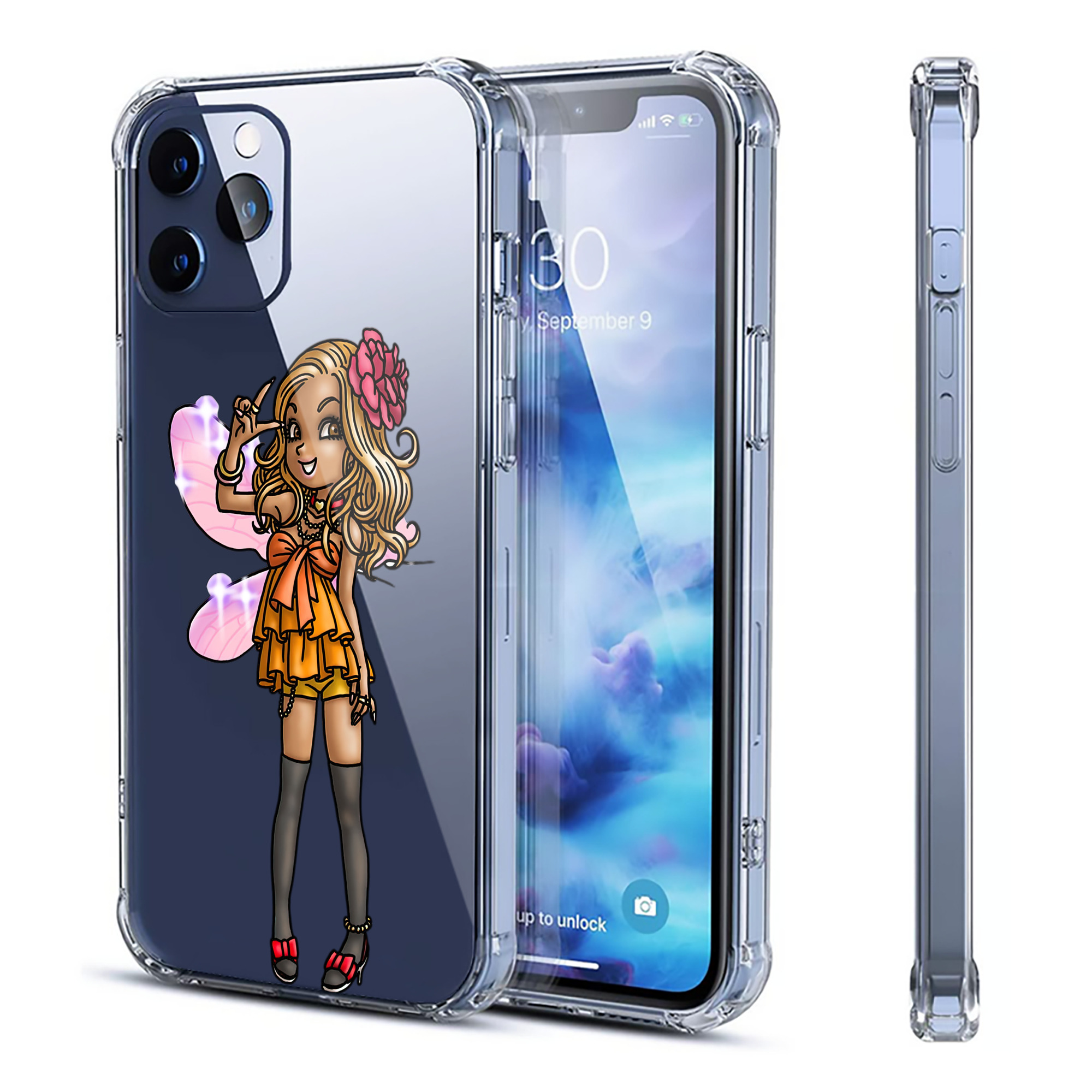 （画像用） ドラゴンクエスト Doragon Kuesuto Dragon Quest 【iPhone 12シリーズ対応】透明スマホケース（クリアソフトケース）